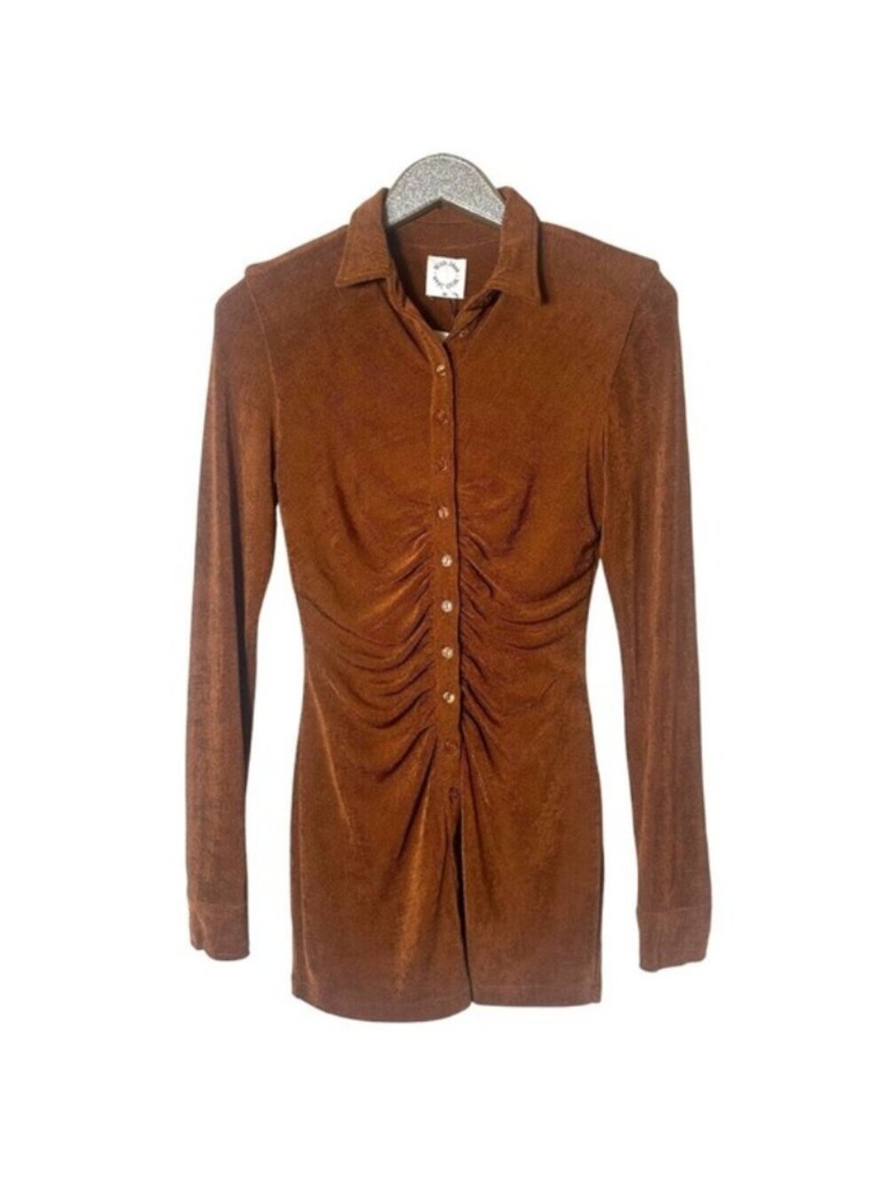Elegant Brown Mini Dress